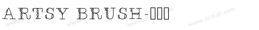 ARTSY BRUSH字体转换